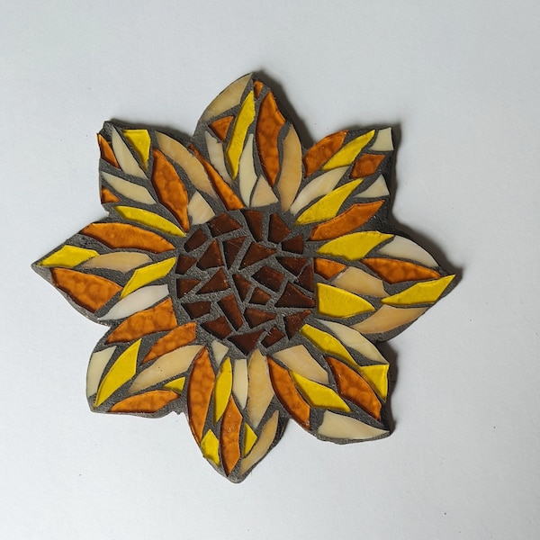 DIY Mosaic Craft Kit, sunflower coaster crafting gift