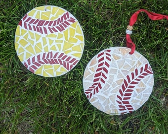 Craft Kits for Adults, Mosaic Kit, Baseball Ornament Kit, DIY Kits for Adults, DIY Craft Kit, Softball Ornament, Adult Craft Kits, Art Kits