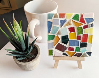 DIY Mosaic Craft Kit, Set of Coasters crafing gifts