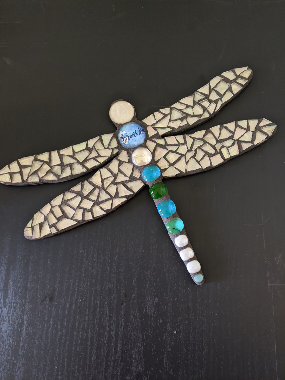 Craft Kits Dragonfly Wall Art DIY Stained Glass Mosaic Kit Etsy