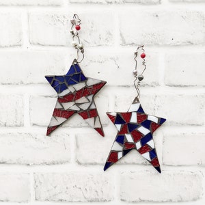 Craft kits for Adults, DIY Mosaic Kit, Star Ornament Craft, Patriotic Crafts, Red White Blue Crafts, DIY Kits for Adults, DIY Craft kits
