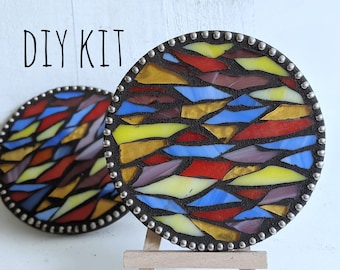 Craft Kits for Adults, Mosaic Kit, Mosaic Coaster Kit, DIY Kits for Adults, Craft Kit, Coaster Kit, Craft Kits for Women, DIY Mosaic Kits