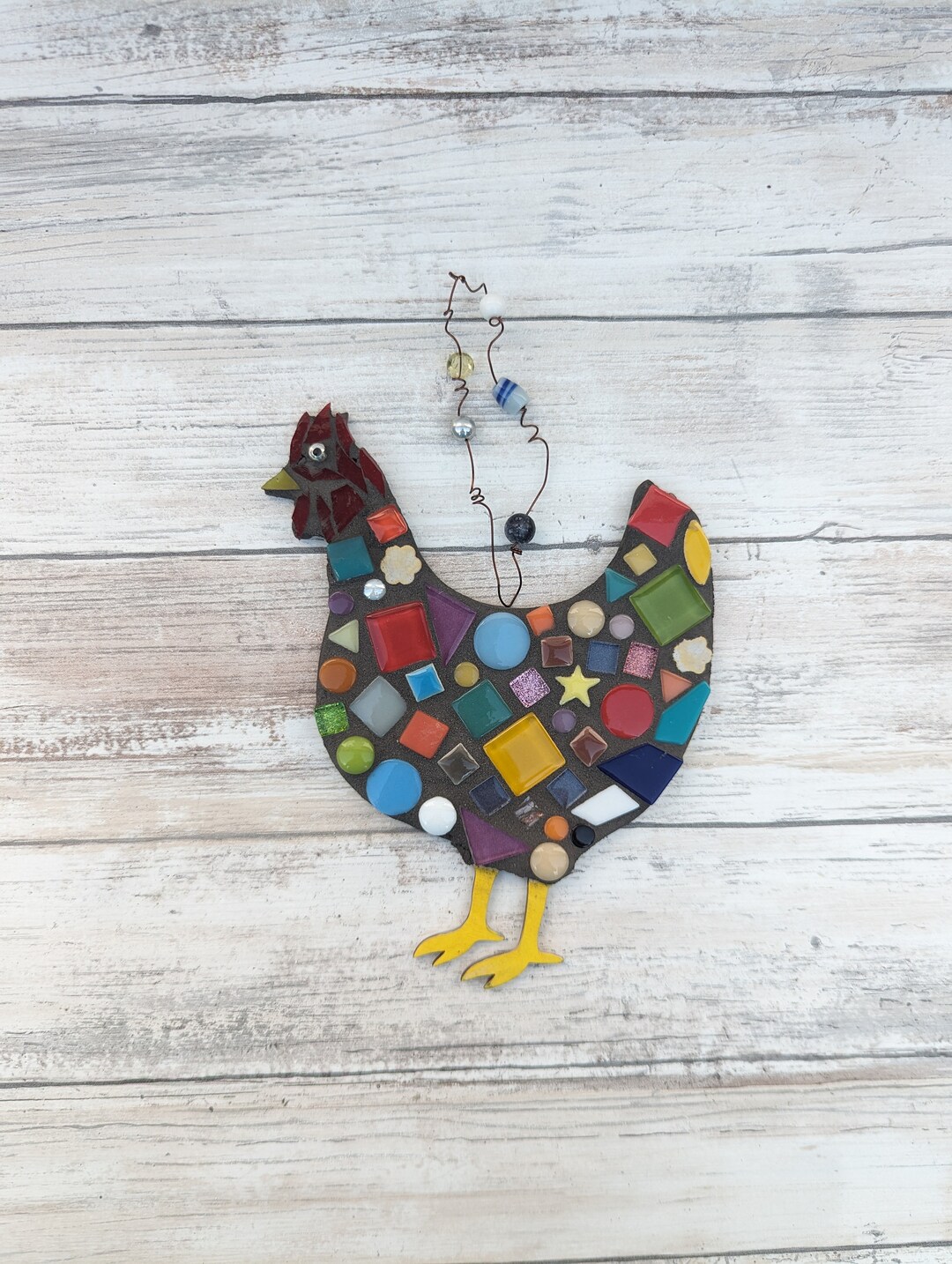Craft Kits for Adults, Chicken Mosaic Kit, DIY Craft Kits for Adults