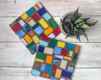 DIY Mosaic Craft Kit, Coaster Set crafting gifts