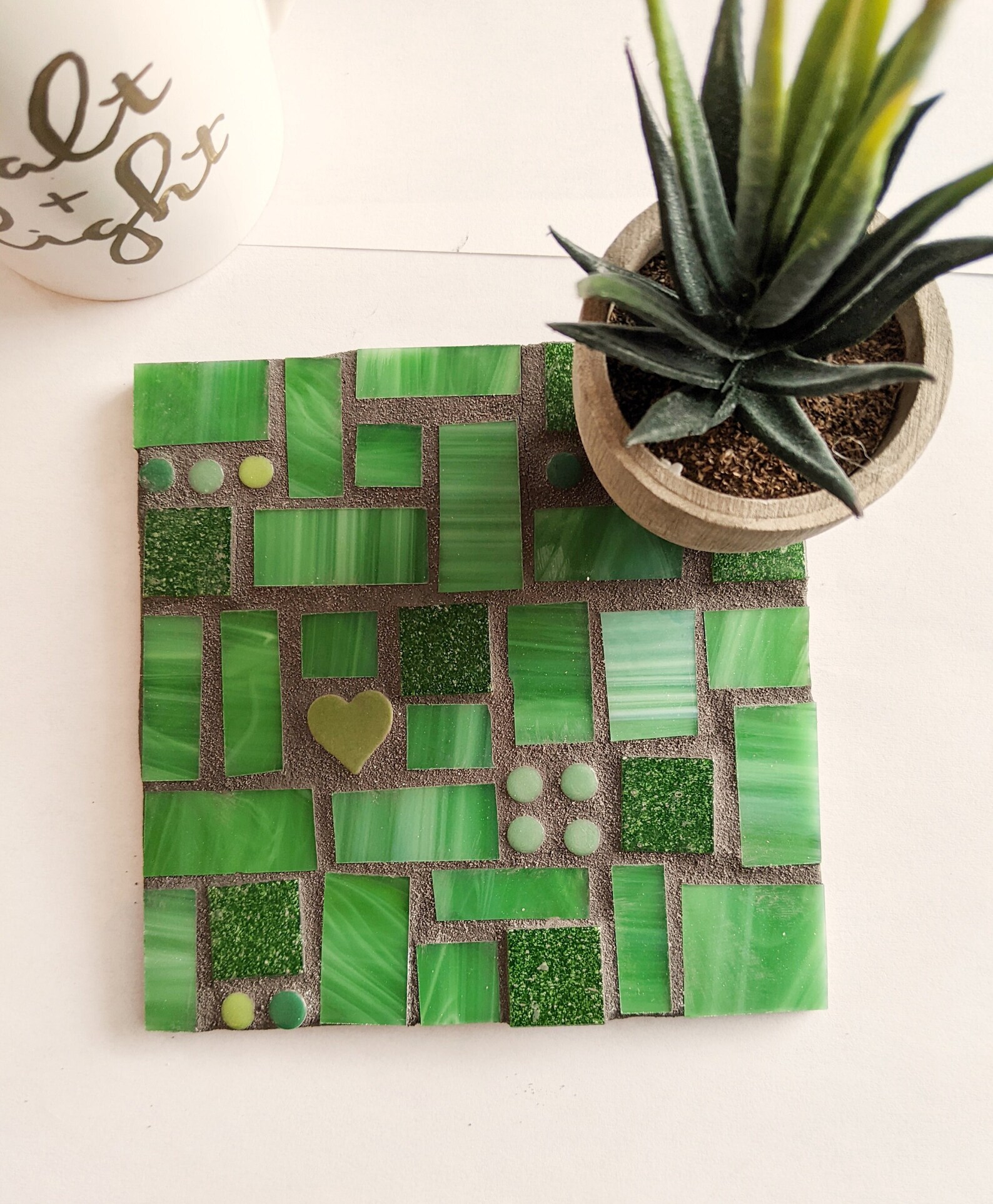 Craft Kits for Adults Green Trivet Mosaic Kit DIY Kits for Etsy