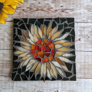 Craft Kits for Adults, Sunflower Trivet Kit, Mosaic Kit, DIY Kits for Adults, Sunflower Mosaic, Crafts Kits for Adults, DIY Sunflower Art image 10