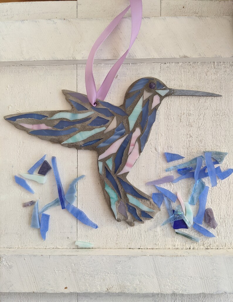 Craft Kits for Adults Hummingbird Ornament DIY Stained Glass Etsy