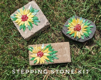 Craft Kits for Adults, Stepping Stone Mosaic Kit, DIY Kits for Adults, Outdoor Mosaics, Garden Craft Kits, Garden Art Kit, DIY craft kits