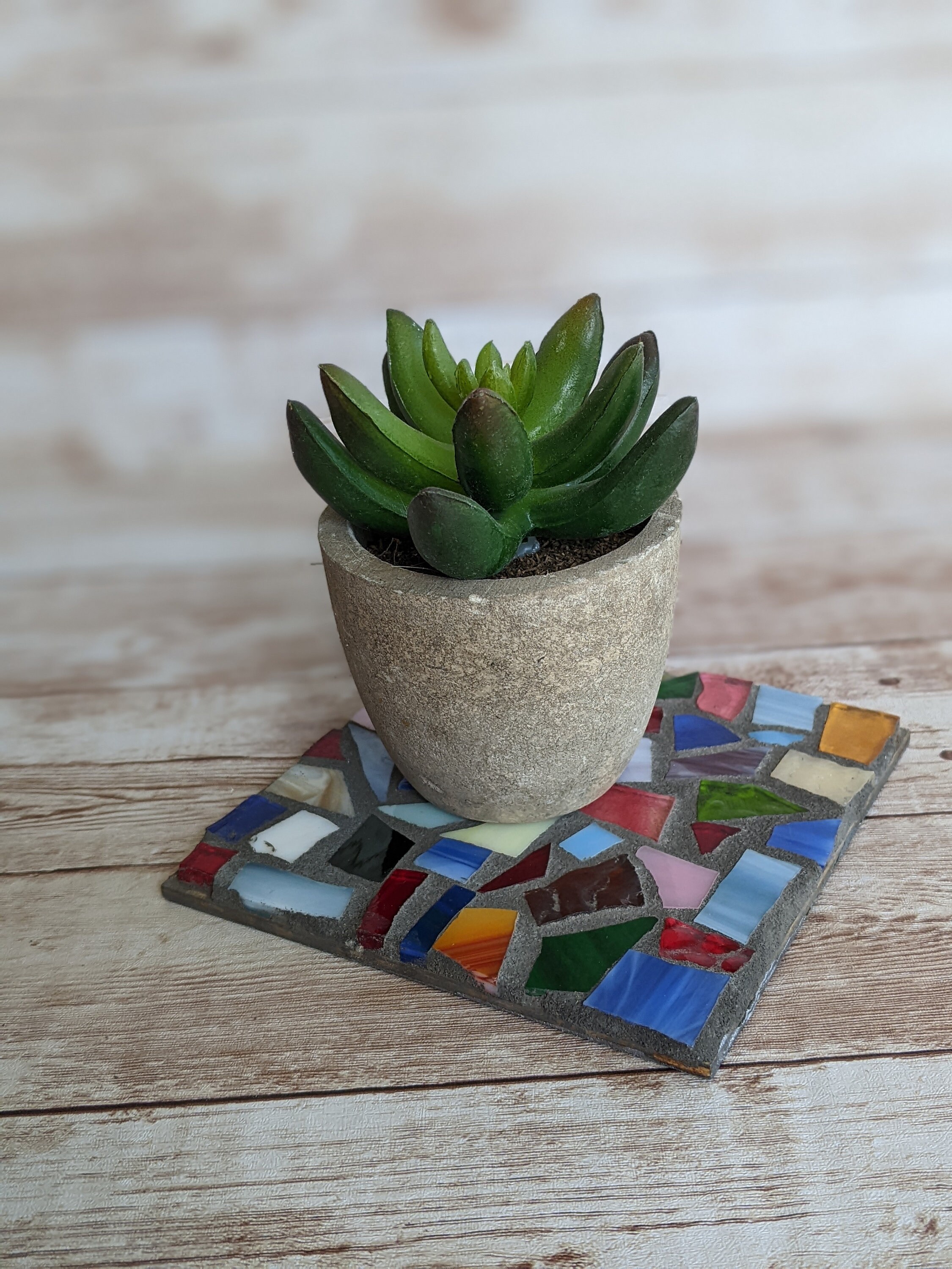 Bascuda Lot de 6 Dessous de Verre en Céramique pour Tasses, Verre - Mandala en Ceramique - Pour