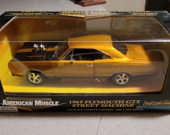 American Muscle 1969 Plymouth GTX Street Machine 1:18 Scale Diecast Model