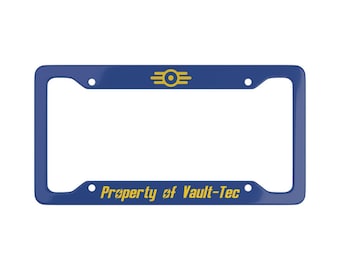 Property of Vault Tec License Plate Cover
