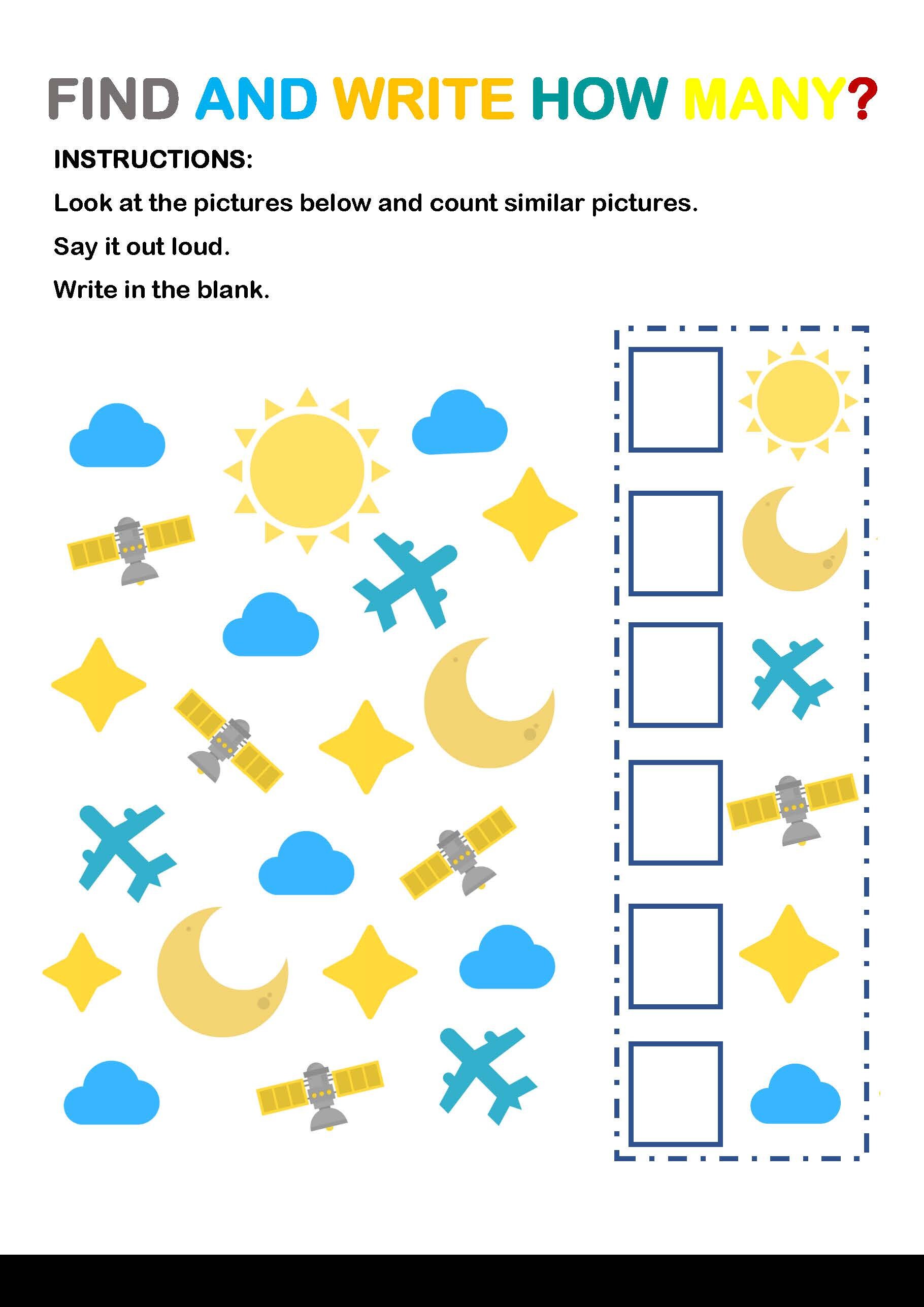 Printable Worksheets and Activities for Kids in Kindergarten | Etsy