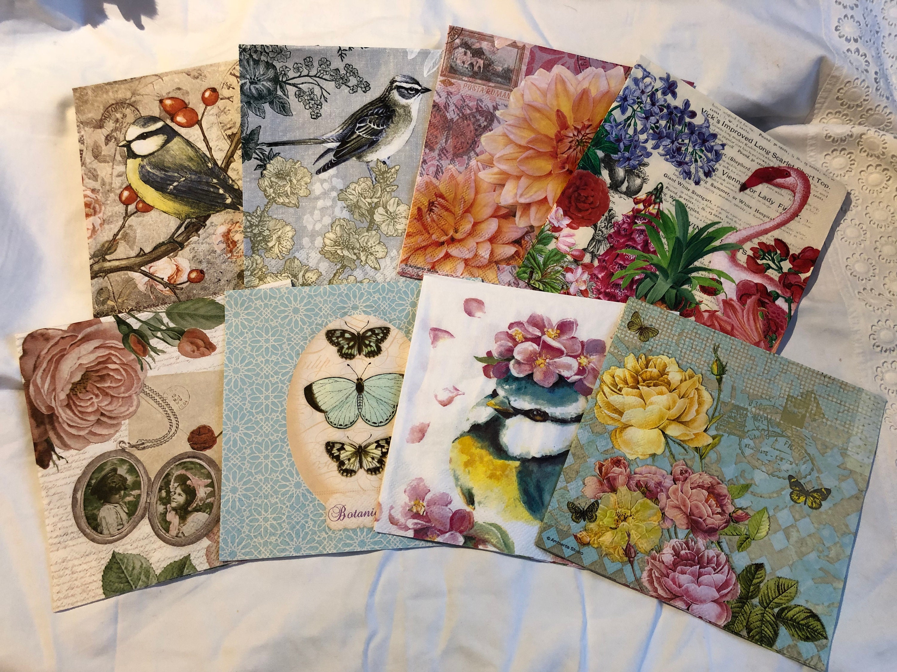 Decoupage Napkins 8pcs Pack 1 Etsy
