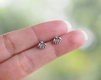 Tiny Banana Stud Earrings, Tiny stud earrings, Fruit Earrings, Apple Jewelry, Perfect Gift / BD270
