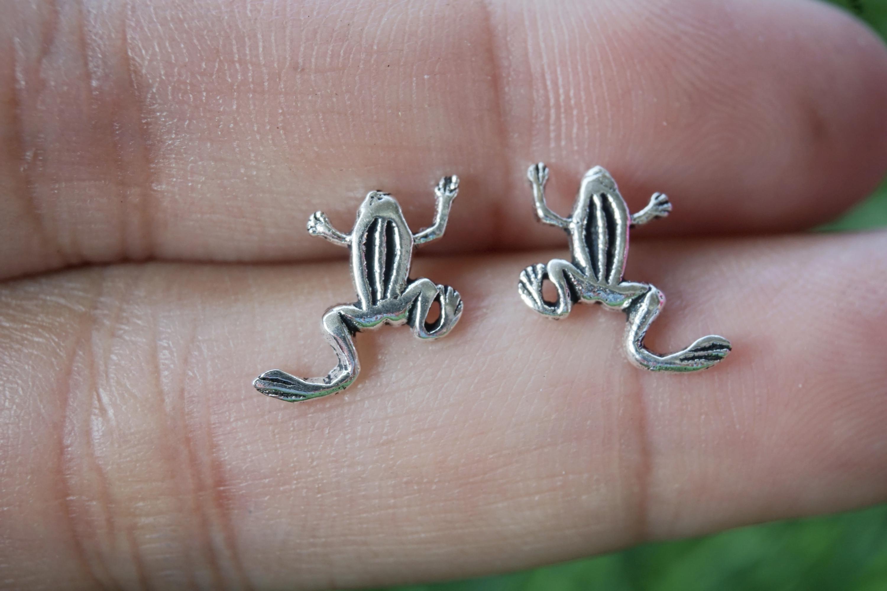 VONALA キュートなアニマルフープイヤリング 925スターリング