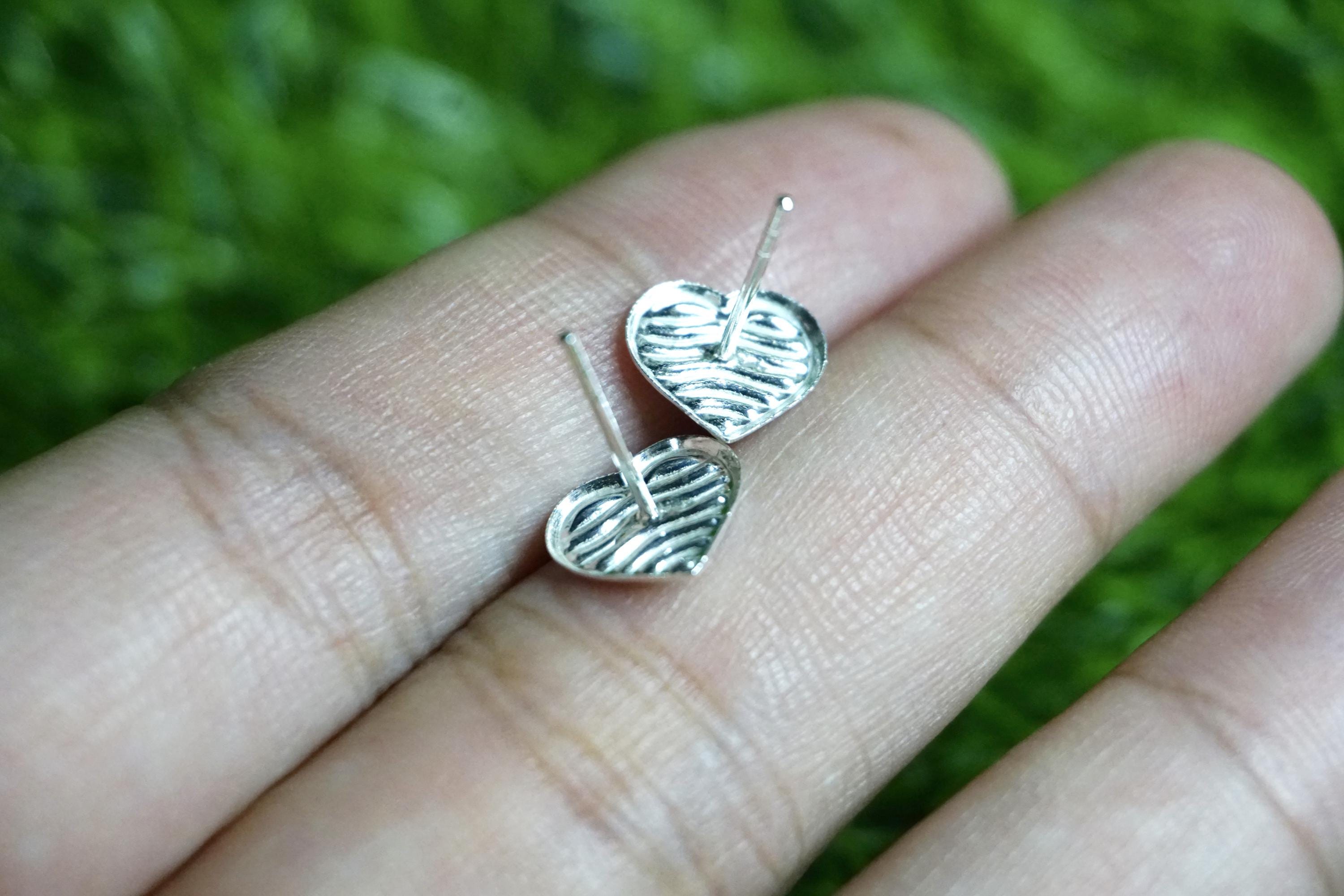 Bijoux Blu Orecchini A Cuore In Argento Sterling 925, Smaltati Colorati Arcobaleno, Gioielli Moda Donna