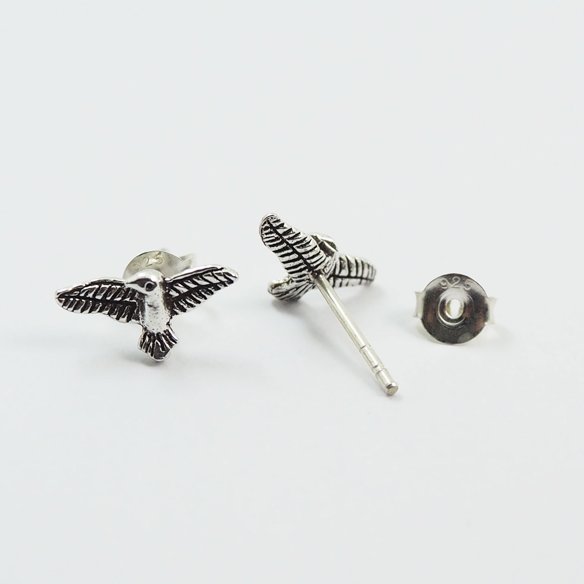 Eagle Stud Earrings Animal Earrings Flying Bird Earrings Etsy