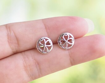Brincos de Trevo de Três Folhas, Brincos de Trevo da Sorte, Joias para o Dia de São Patrício, Ideia de Presente / Q79