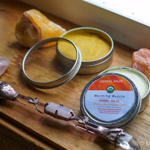 Handcrafted Warming Muscle Salve | Soothing Essential Oil Blend for Sore Muscles | All Natural Salve