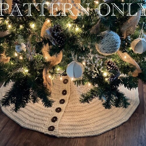 CROCHET PATTERN / Sweater Tree Skirt / Christmas Tree Skirt Etsy