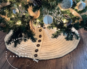 CROCHET PATTERN Sweater Tree Skirt, Christmas Tree Skirt Pattern, Crochet Christmas, Tree Skirt Pattern, Holiday Décor Pattern, PDF Download