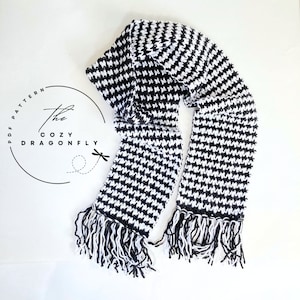 Houndstooth Scarf - Etsy