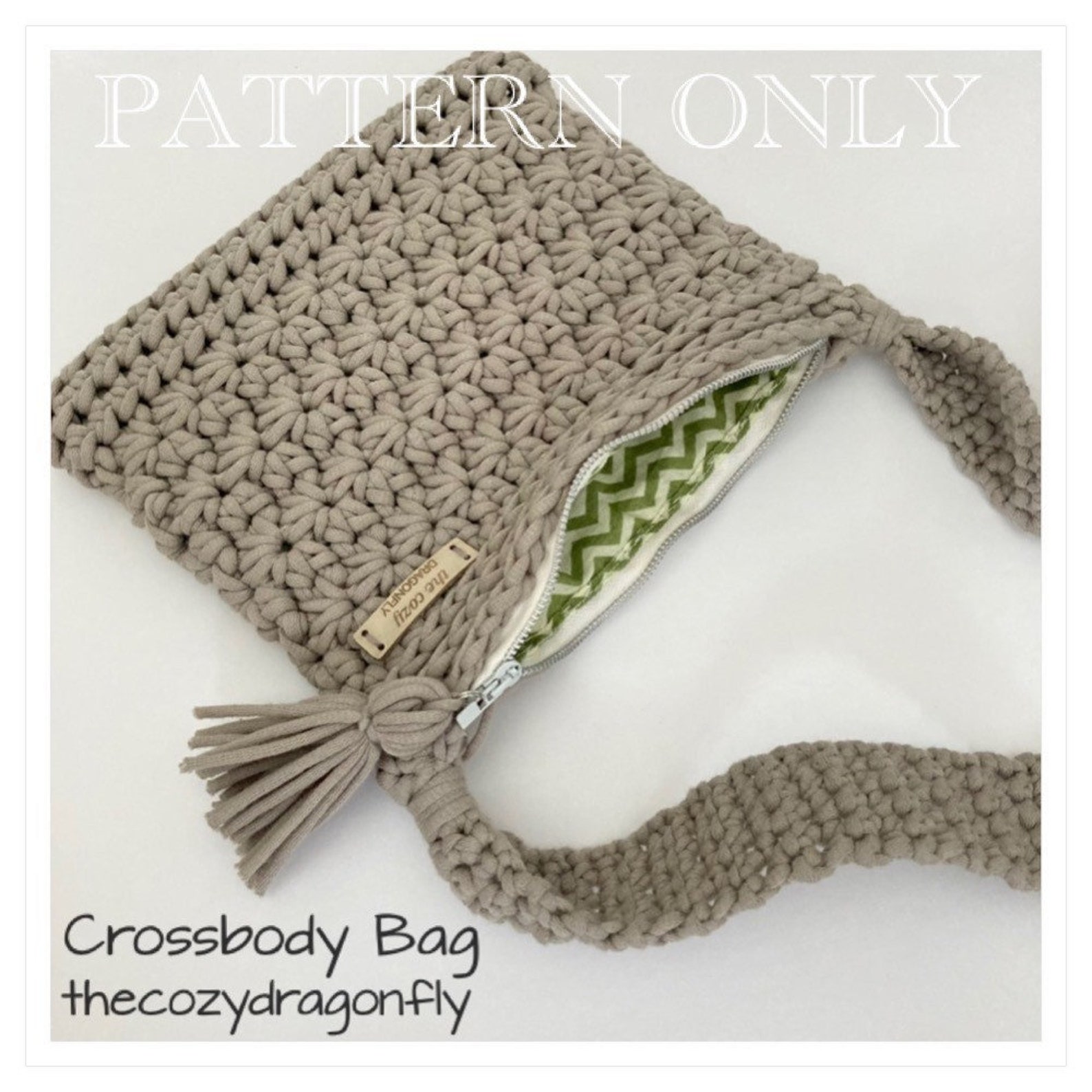 CROCHET PATTERN / Crossbody Bag / Crochet Crossbody Pattern / Etsy