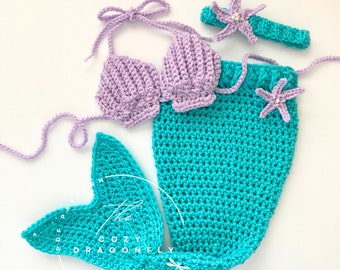 Free crochet baby mermaid top pattern sale
