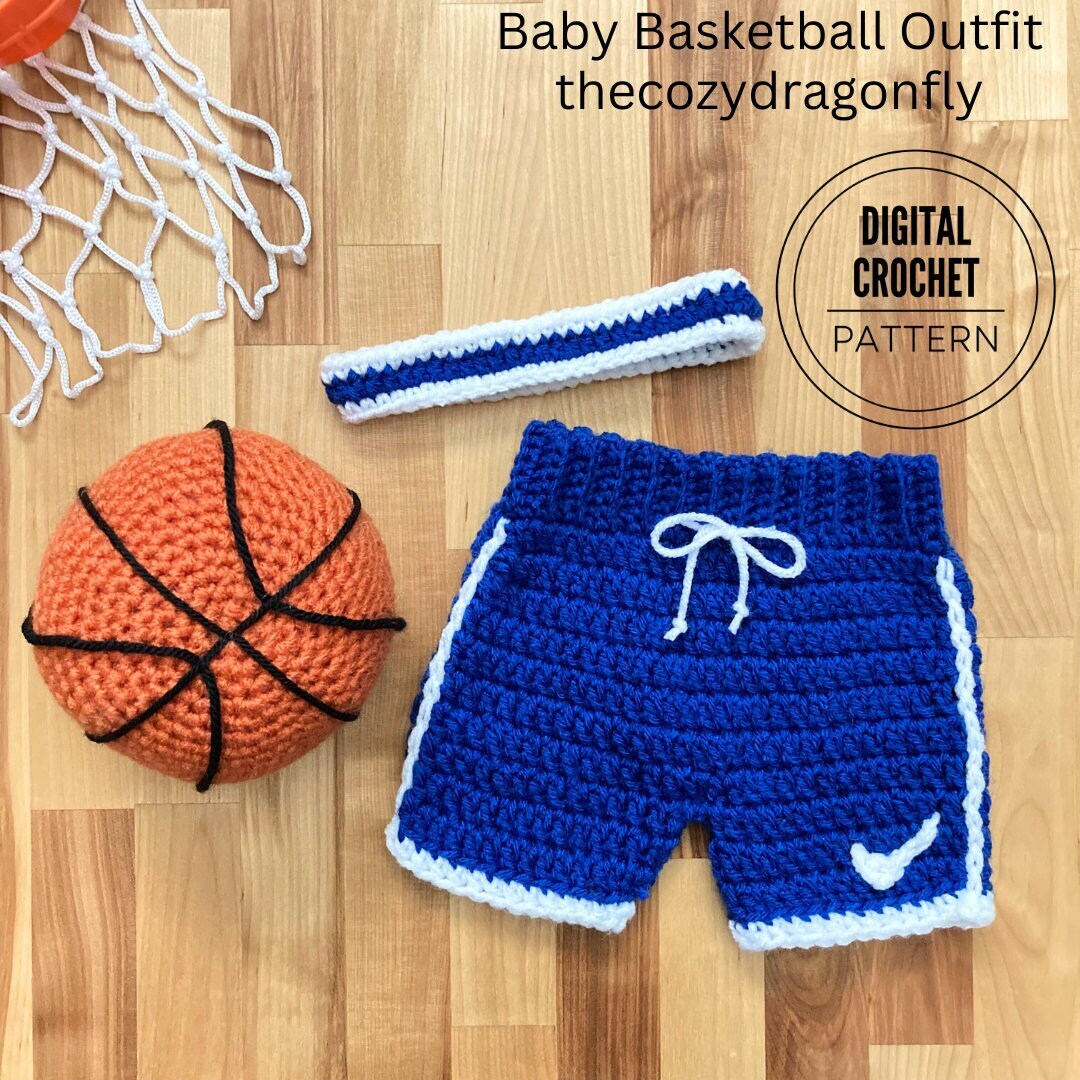 CROCHET PATTERN Baby Basketball Outfit Sizes 012 Months Etsy