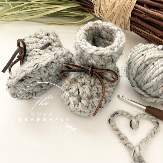 Chunky baby clearance booties knit pattern