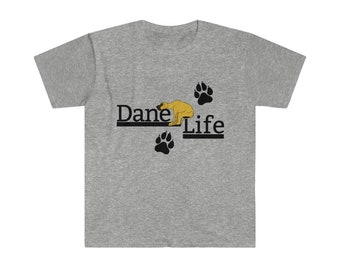 Dane Life Unisex Softstyle T-Shirt - Floppy-Eared Good Mantle