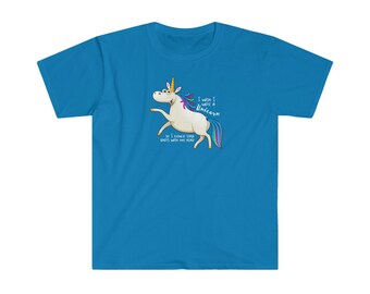 I Wish I Were a Unicorn Unisex Softstyle T-Shirt
