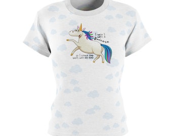 I Wish I were a Unicorn - Fancy Women's Tee