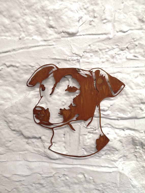 Rusty Metal Jack Rus Wall Art Garden Ornaments Uk Rusty Metal Jack Rus Wall Art, Metal Dog Garden Ornaments Uk