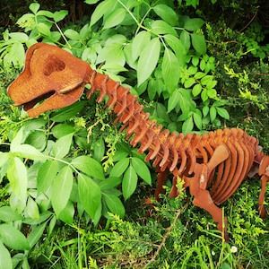 Rostiger Metall Dinosaurier Brachiosaurus - 3D Brachiosaurus - Garten Ornamente - Kunst - Dino - Jurassic Park - T-Rex - 3D Dinosaurier