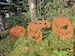 Rusty Metal Halloween Pumpkins pk4 / Jack O Lantern / Halloween Garden Decoration / Garden Sculpture / Halloween Yard Art 