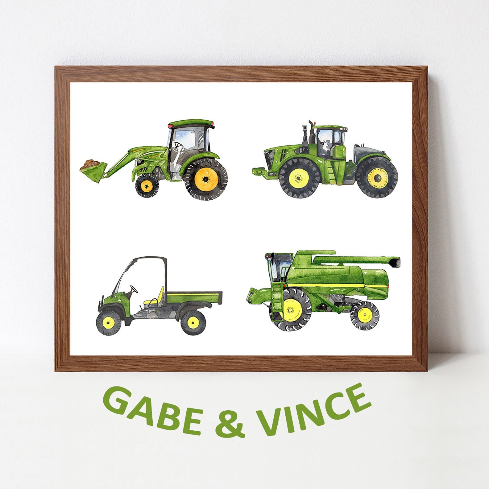 Poster for Sale mit Grüner Traktor für Kinder von samshirts