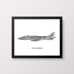 Airplane Prints, Set of 8 Fighter Jet Airplane Prints, Boys Room Decor, Airplane Wall Art, Kids Room Wall Art, Airplane Print, Aviation Art image 4