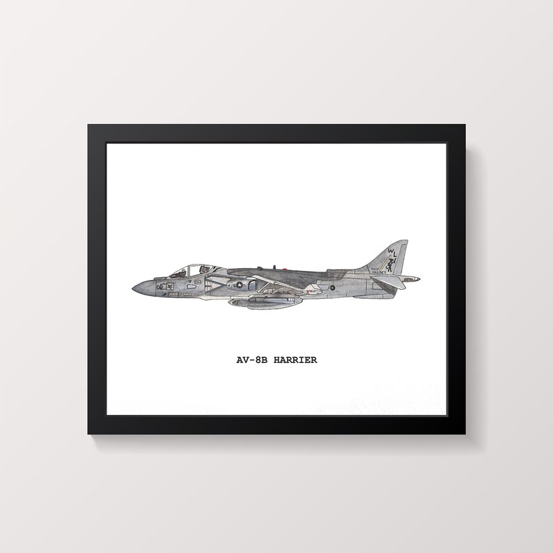 Airplane Prints, Set of 8 Fighter Jet Airplane Prints, Boys Room Decor, Airplane Wall Art, Kids Room Wall Art, Airplane Print, Aviation Art image 4