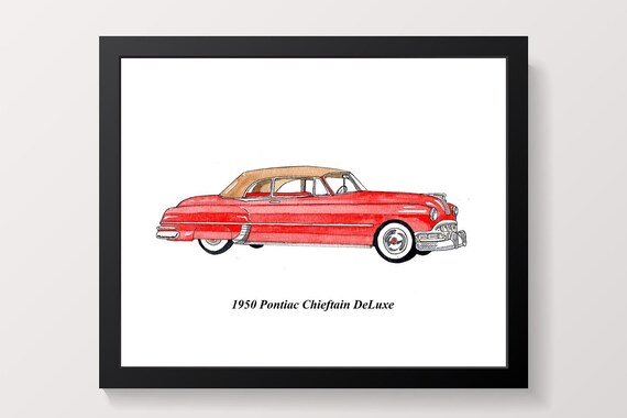 Printable Classic Car Vintage Car Print 1950's Car | Etsy