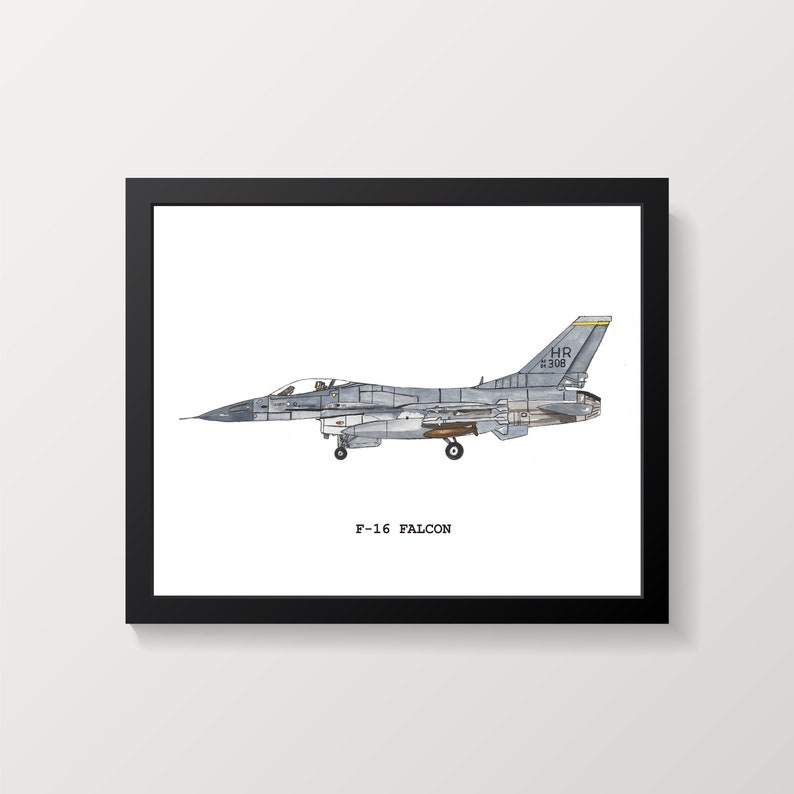 Airplane Prints, Set of 8 Fighter Jet Airplane Prints, Boys Room Decor, Airplane Wall Art, Kids Room Wall Art, Airplane Print, Aviation Art image 7