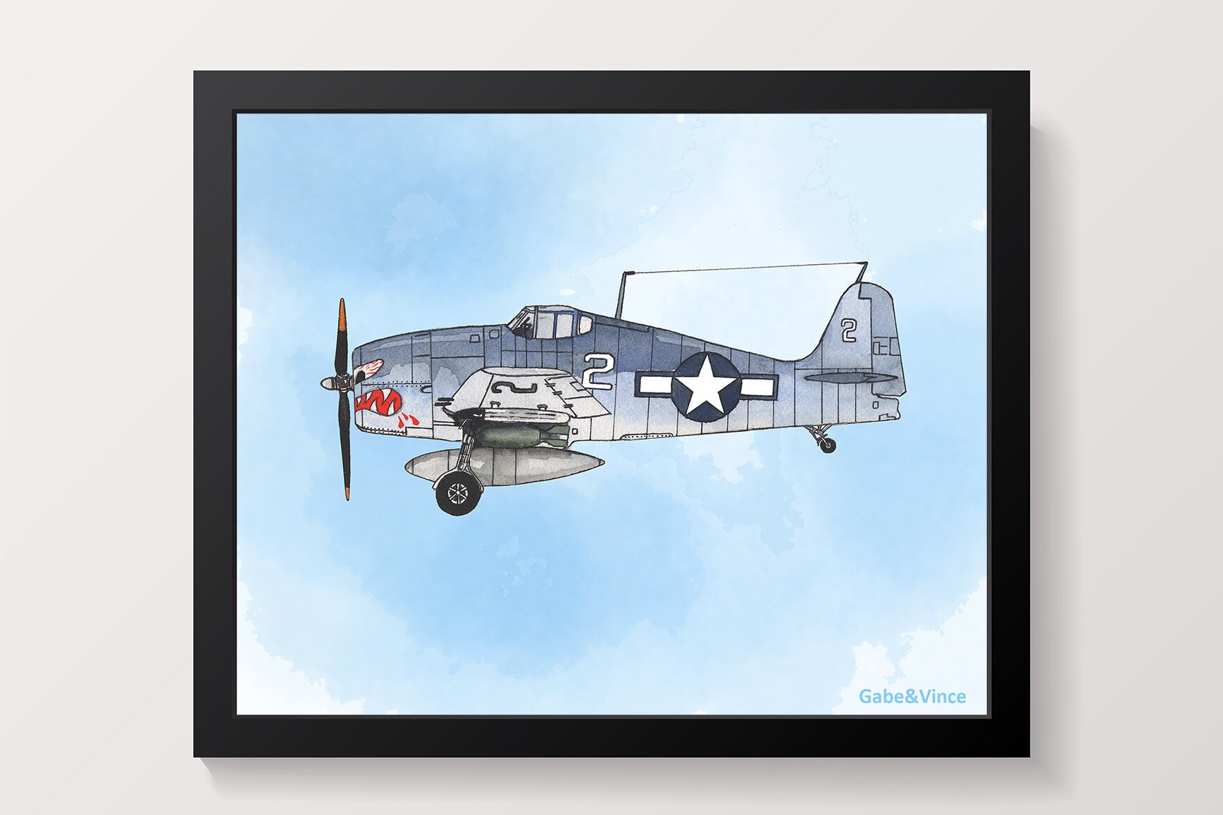 F6F Hellcat With Sky Background Print, Vintage Watercolor Print, Aviation  Wall Decor, Kids Room Wall Art, Airplane Print, INSTANT DOWNLOAD - Etsy