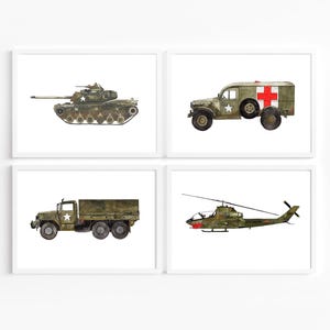 Army Vehicles Print, Army Vehicles Printable, Boys Room Wall Art, Army Vehicles Watercolor, MilitaryVehicles, Army, INSTANT DOWNLOAD