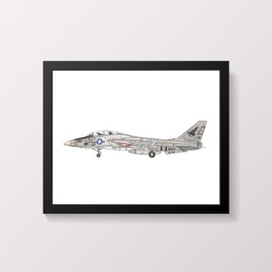 Airplane Prints, Set of 8 Fighter Jet Airplane Prints, Boys Room Decor, Airplane Wall Art, Kids Room Wall Art, Airplane Print, Aviation Art image 6