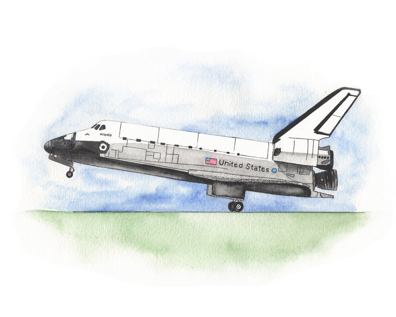 Space Shuttle Printable Space Shuttle Print Astronaut Theme - Etsy
