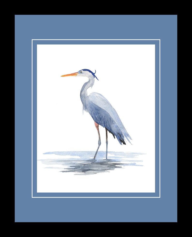 Great Blue Heron Print Blue Heron Printable Printable | Etsy