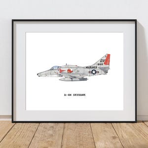 Airplane Print, Airplane Printable, Fighter Jet Print, A-4 Skyhawk, Aviation Art, Kids Room Wall Art, Airplane Print, INSTANT DOWNLOAD