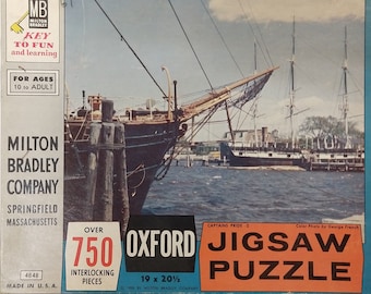 Milton Bradley Oxford Jigsaw Puzzle "Captains Pride" #4848