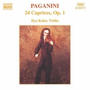 May include: A Naxos Records CD featuring 24 Caprices, Op. 1 by Paganini, performed by Ilya Kaler on the violin. The cover art features a portrait of a man playing a violin.