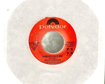 John Lennon / Nobody Told Me + O&#39; Sanity 45 rpm [Vinyl-Single 7&#39;&#39;]